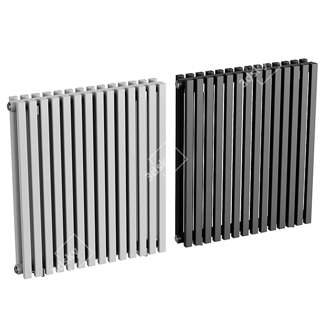 Designer Radiator Ultraheat Klon Horizontal 3D model image 2