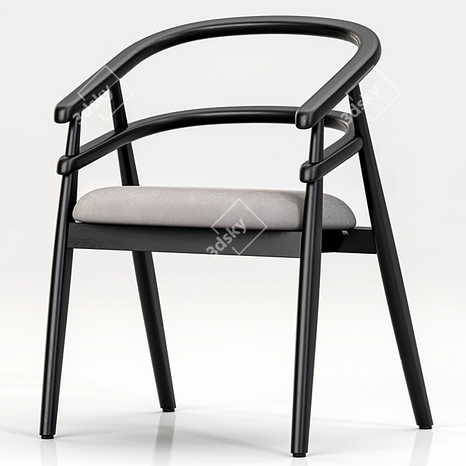 Geometric Hula Hoop Chair Design 3D model image 1