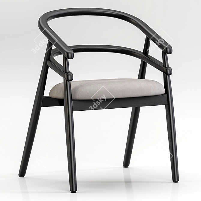 Geometric Hula Hoop Chair Design 3D model image 2