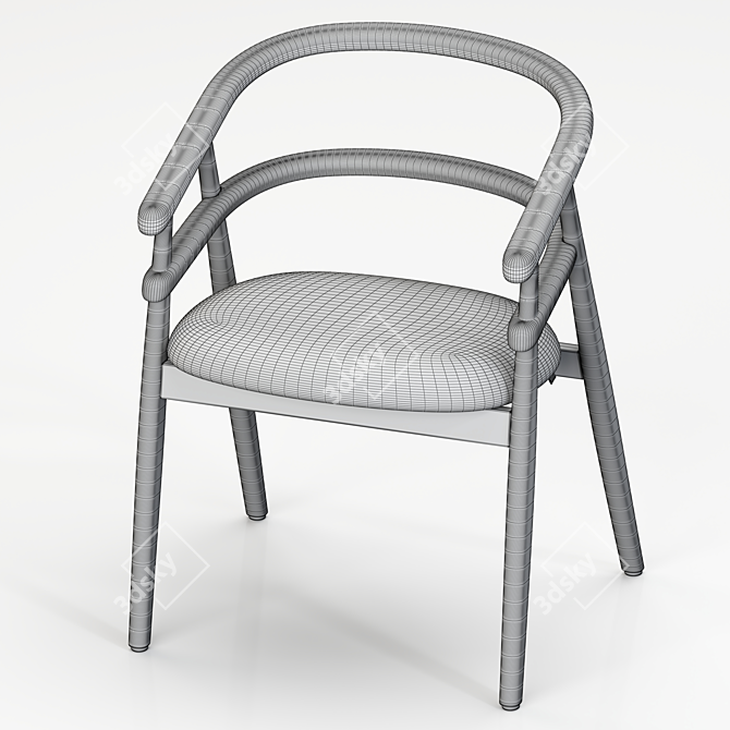 Geometric Hula Hoop Chair Design 3D model image 4