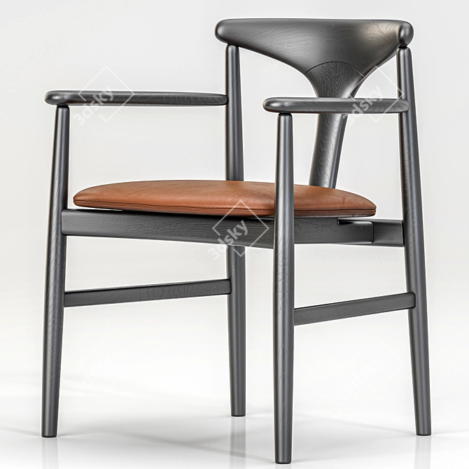 Organic Elegance Tonbo Armchair 3D model image 1