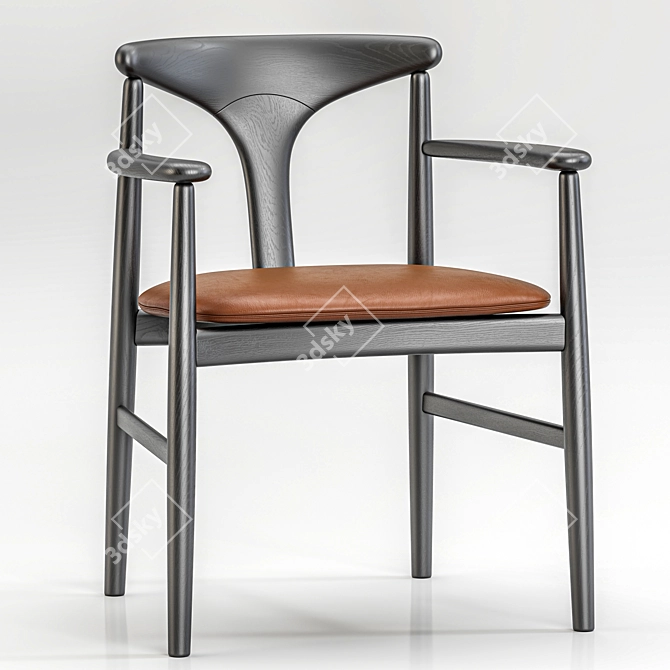 Organic Elegance Tonbo Armchair 3D model image 2