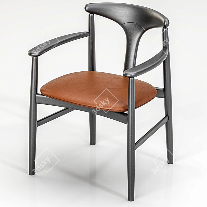 Organic Elegance Tonbo Armchair 3D model image 3