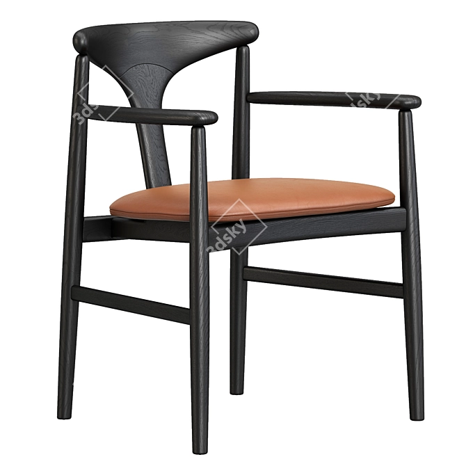 Organic Elegance Tonbo Armchair 3D model image 5