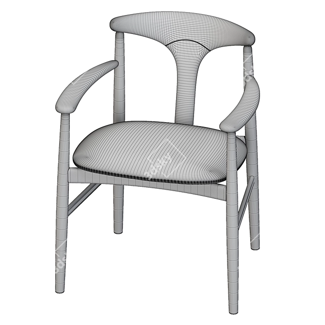 Organic Elegance Tonbo Armchair 3D model image 8