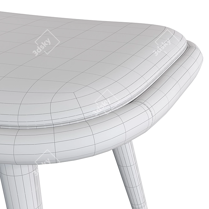 Frato Brasilia Stylish Modernist Stool 3D model image 5