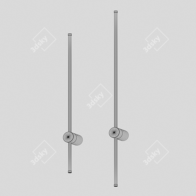 Loki Architectural LED Wall Sconce 3D model image 2