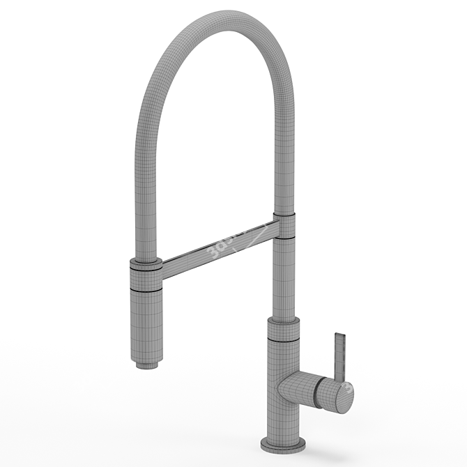 Modern Kitchen Faucet - Model Kit 3D model image 7