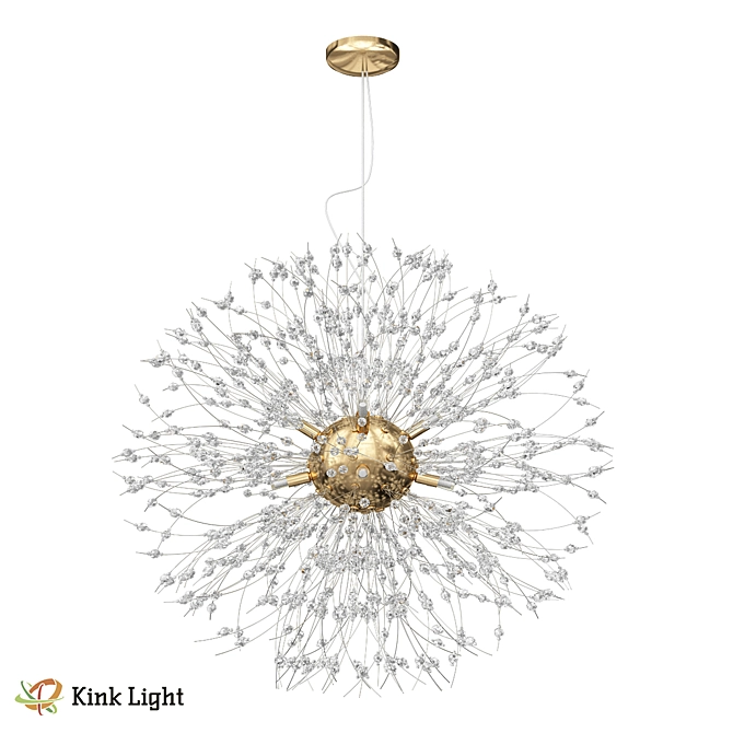 Dalí Crystal Pendant Chandelier 3D model image 2