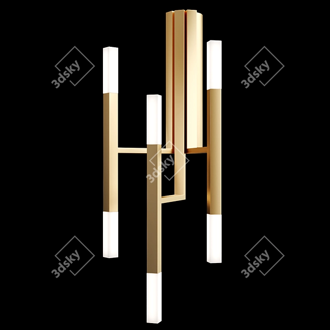 Minimalist LED Wall Lamp Collection 3D model image 2