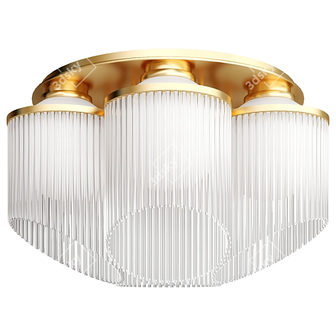 Astral 7-Light Damp Chandelier 3D model image 1