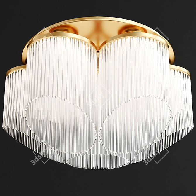Astral 7-Light Damp Chandelier 3D model image 3