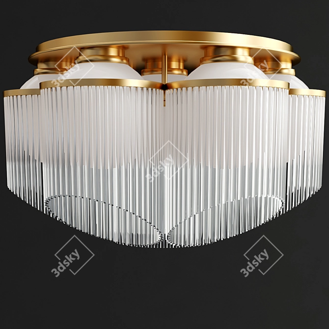 Astral 7-Light Damp Chandelier 3D model image 4