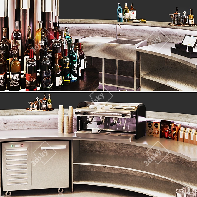 Cafe10 CocktailBar 3D Model 3D model image 6