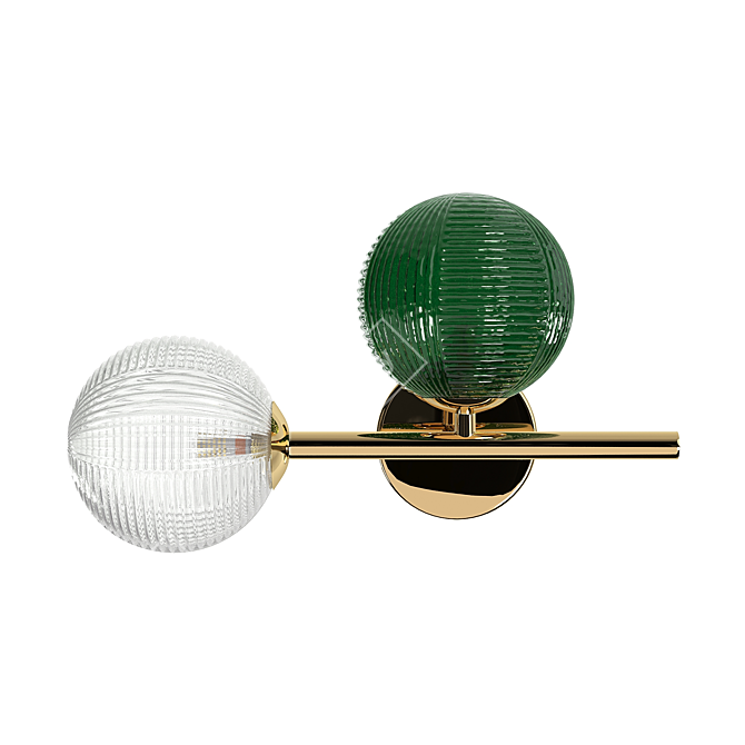 Modern MeshSmooth Wall Sconce 3D model image 1