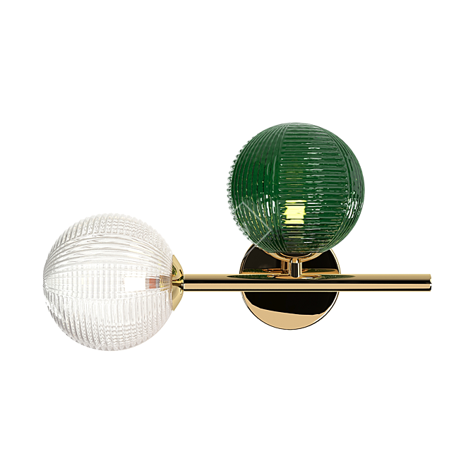 Modern MeshSmooth Wall Sconce 3D model image 2