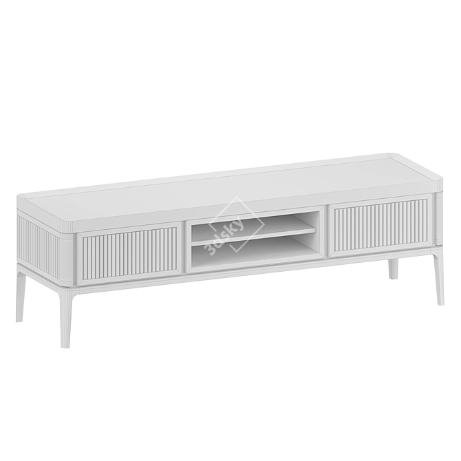 Italian Designer TV Stand Cabinet 3D model image 2