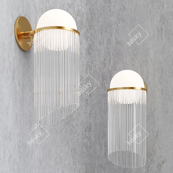 Luminous Celestial Wall Sconce 3D model image 3