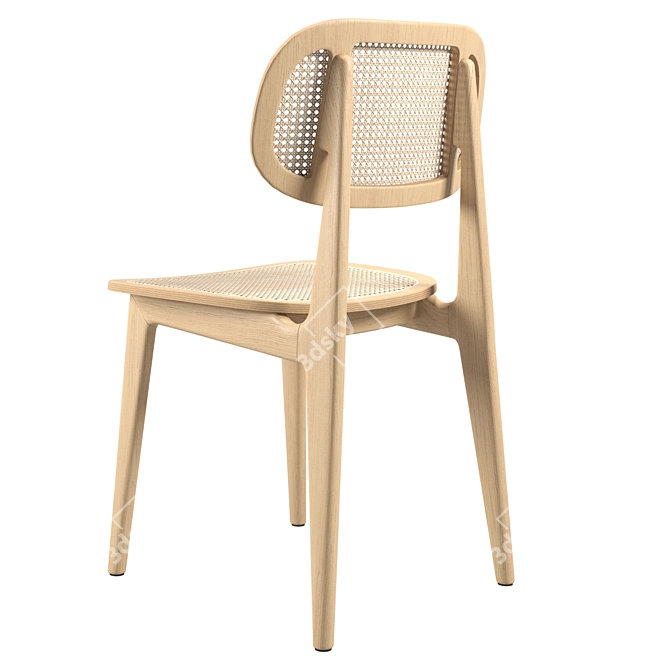 Stylish Titus Dining Chair 3D model image 3