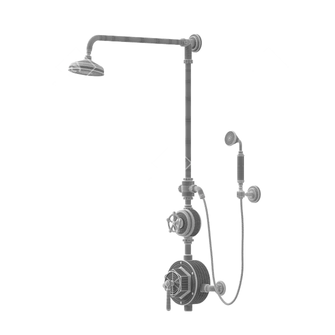 Regulator External Thermostatic Shower 3D model image 2