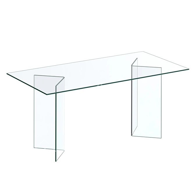 Title: Glass Table Burano 3D model image 1