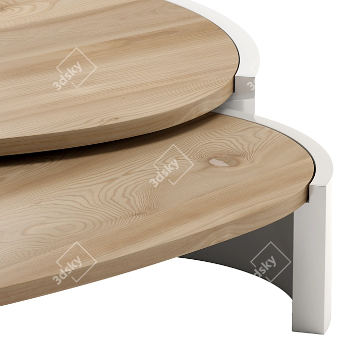 Frida Table 3D Model Wood 3D model image 4