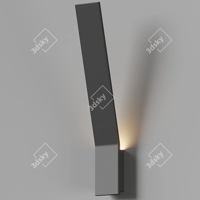  Modern Corner LED Wall Sconce 3D model image 2
