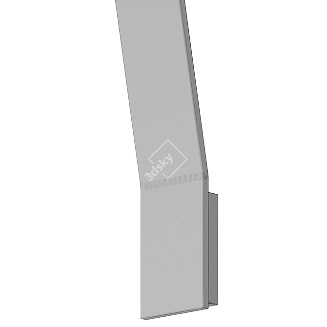  Modern Corner LED Wall Sconce 3D model image 6