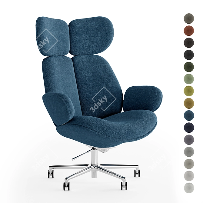 Luxury Office Armchair PULP 3D model image 1