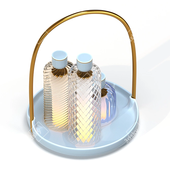 Elegant Trinitas Portable Lamp 3D model image 3