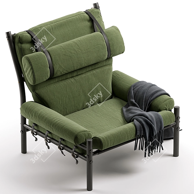 Arne Norell Inca Lounge Chair 3D model image 4