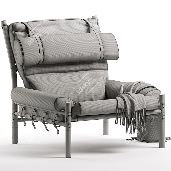 Arne Norell Inca Lounge Chair 3D model image 7