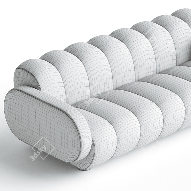 Modern Brigitte Sofa, Imported Design 3D model image 4