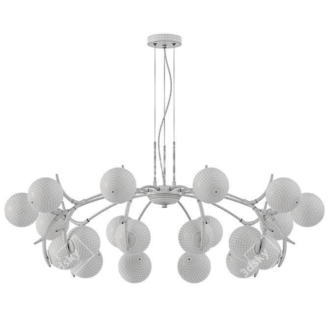 Luxury Modern Corbett Chandelier 3D model image 3