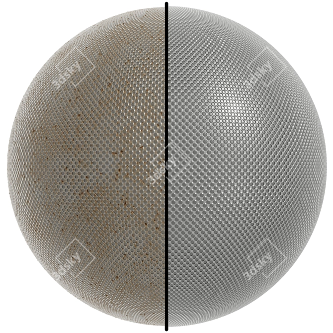 Metal Patterned Steel Wall Covering 3D model image 1