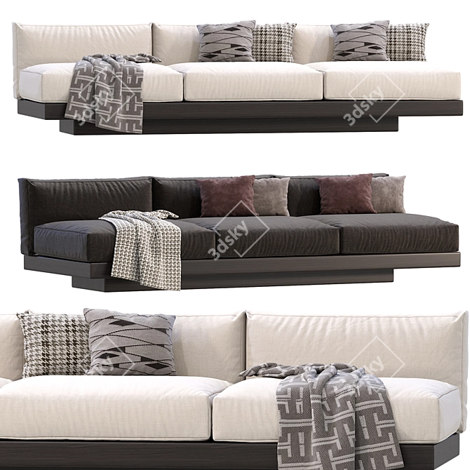 Modern Bench Design by Serax 3D model image 3