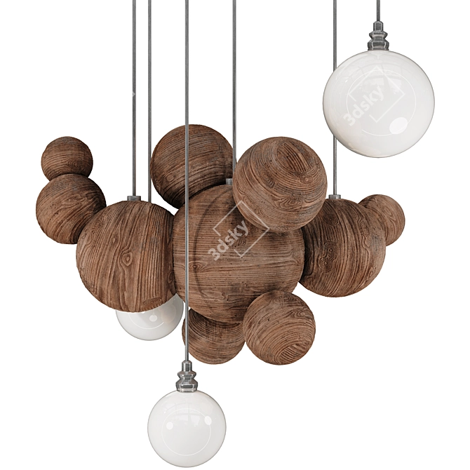 Lush Garden Tree & Bush Set 3D model image 1