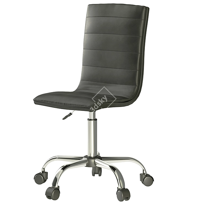 Sleek Office Chair 3D Model 3D model image 2