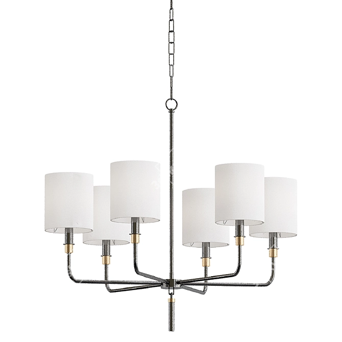 Elegant Gideon Chandelier Modeller Venumblack 3D model image 1