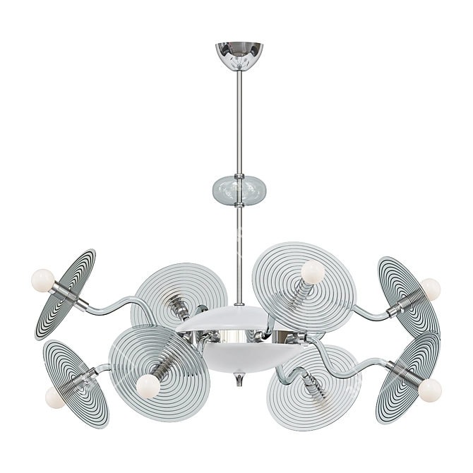 Glamourous Venussiano Crystal Chandelier 3D model image 1