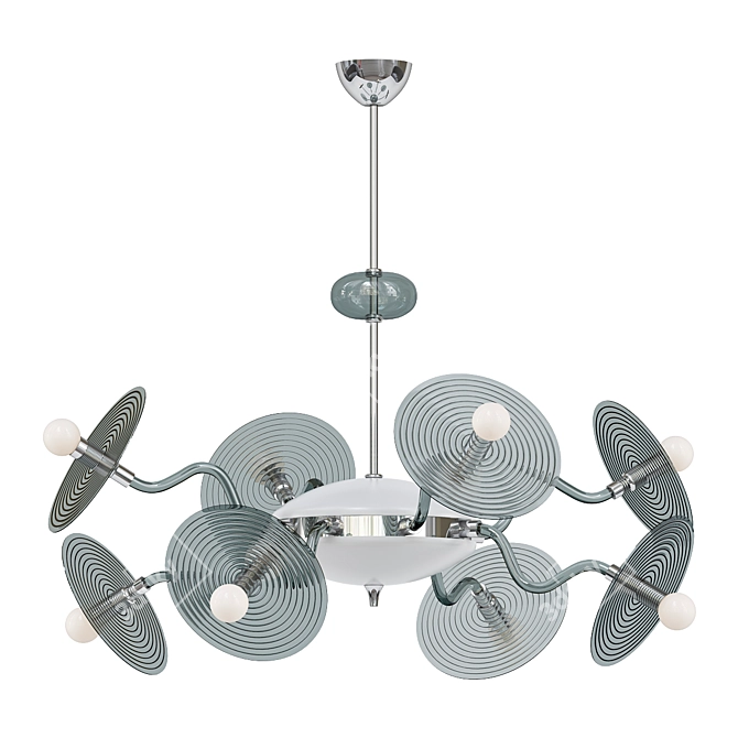 Glamourous Venussiano Crystal Chandelier 3D model image 3