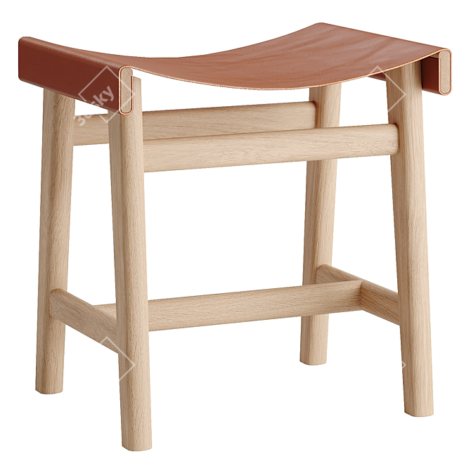 Van Duysen Zara Home Stool 3D model image 1