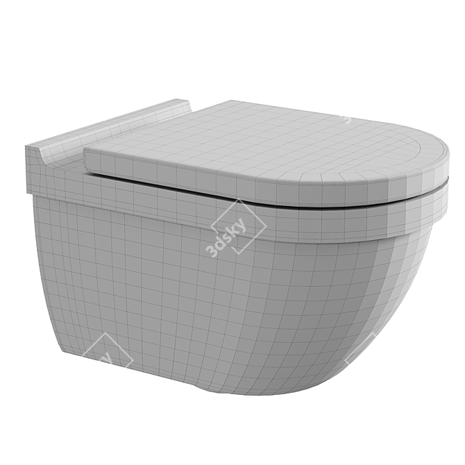 Duravit Starck 3 Toilet Set 3D model image 4