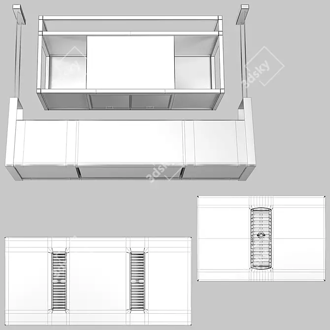  Sleek Airforce Appliance Set 3D model image 6