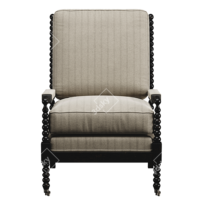 Luxury Upholstered Chair - 3D Ready 3D model image 3