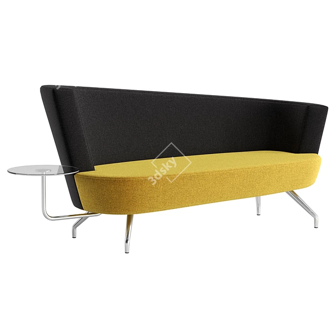 UV Unwrapped Fabric 3D Sofa 3D model image 1