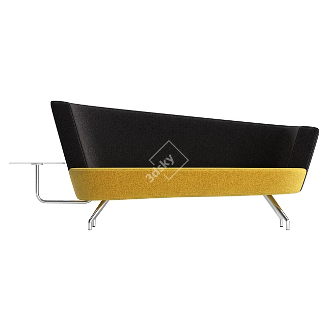 UV Unwrapped Fabric 3D Sofa 3D model image 2