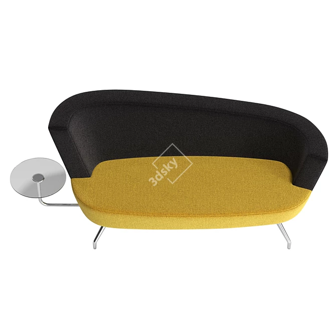 UV Unwrapped Fabric 3D Sofa 3D model image 3