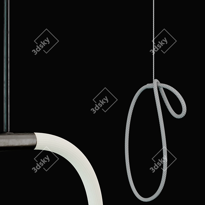 Modern Pendant Light Fixture Set 3D model image 4