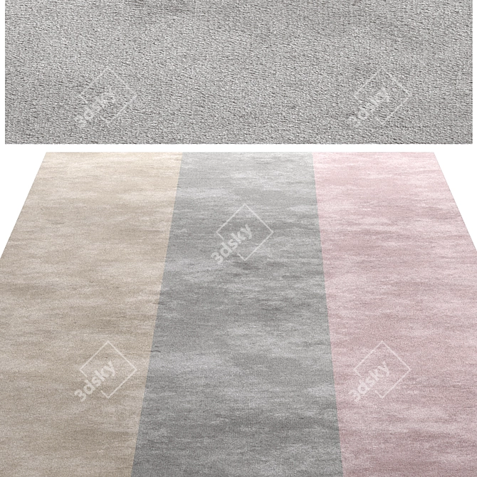 Seamless Mix Texture Carpet 3D model image 1